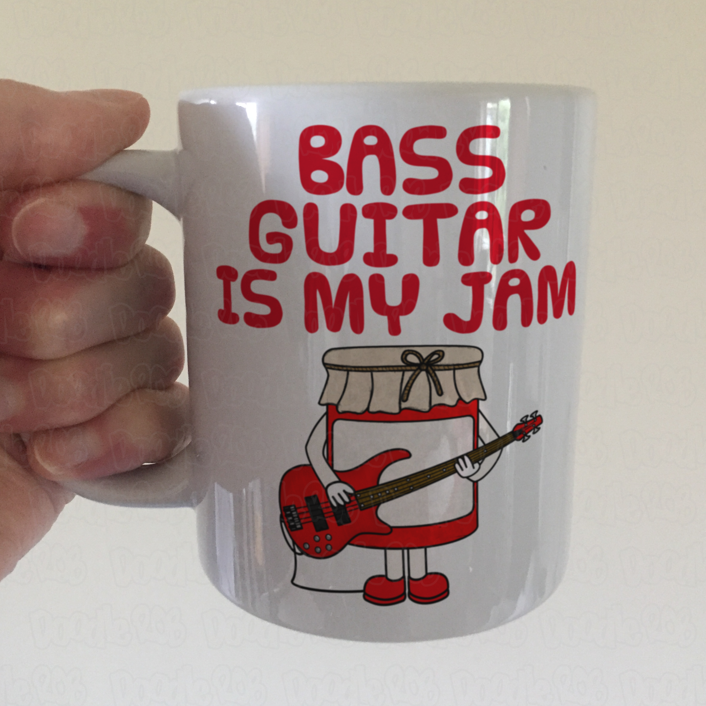 Funny Bass Guitar Mug - Playing Bass Guitar Is My Jam - Gift For Bassist - Music Teacher Gift
