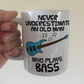 Funny Bass Guitar Mug - Never Underestimate An Old Man Who Plays Bass - Bassist Musician Gift For Him