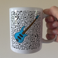 Bass Guitar Musical Notes Mug - Bassist Gift - Bass Guitar Teacher Mug