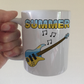 Bass Guitar Summer Mug - Bassist Gift - Summer Musician Mug