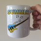 Bass Guitar Summer Mug - Bassist Gift - Summer Musician Mug