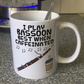 Bassoon Coffee Mug - I Play Bassoon Best When Caffeinated - Bassoonist Woodwind Musician Gift