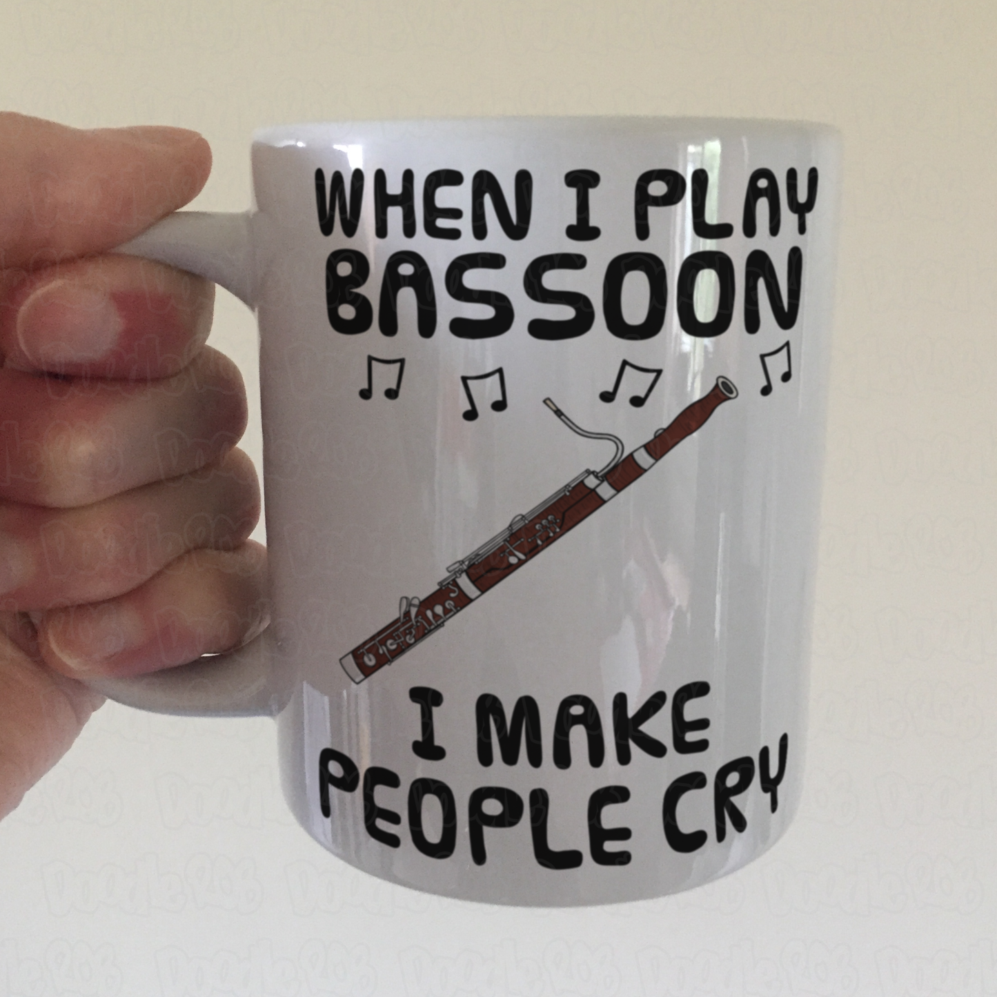 Funny Bassoon Mug - When I Play Bassoon, I Make People Cry - Bassoonist Woodwind Musician Gift