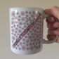 Bassoon Floral Mug (Pink Flowers) - Female Bassoonist - Woodwind Musician Gift For Girl