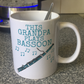 Bassoon Father's Day Mug - This Grandpa Plays Bassoon - Bassoonist Woodwind Musician Gift