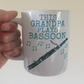 Bassoon Father's Day Mug - This Grandpa Plays Bassoon - Bassoonist Woodwind Musician Gift