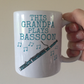 Bassoon Father's Day Mug - This Grandpa Plays Bassoon - Bassoonist Woodwind Musician Gift