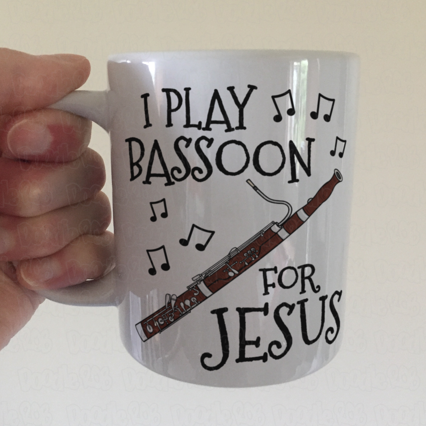 Christian Bassoon Mug - I Play Bassoon For Jesus - Church Bassoonist
