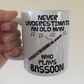 Funny Bassoon Mug - Never Underestimate An Old Man Who Plays Bassoon - Bassoonist Woodwind Musician Gift For Him