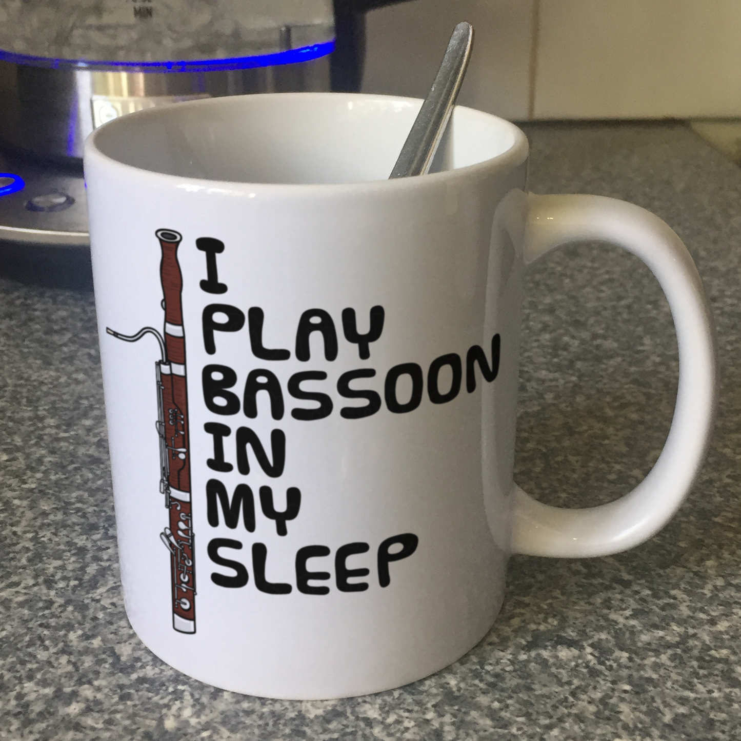 Funny Bassoon Mug - I Play Bassoon In My Sleep - Bassoonist Woodwind Musician Gift