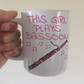 Pink Bassoon Mug - This Girl Plays Bassoon - Female Bassoonist Gift - Woodwind Musician Gift