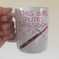 Pink Bassoon Mug - This Girl Plays Bassoon - Female Bassoonist Gift - Woodwind Musician Gift