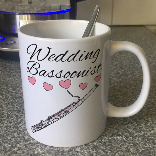 Bassoon Wedding Mug - Wedding Bassoonist - Woodwind Musician Gift