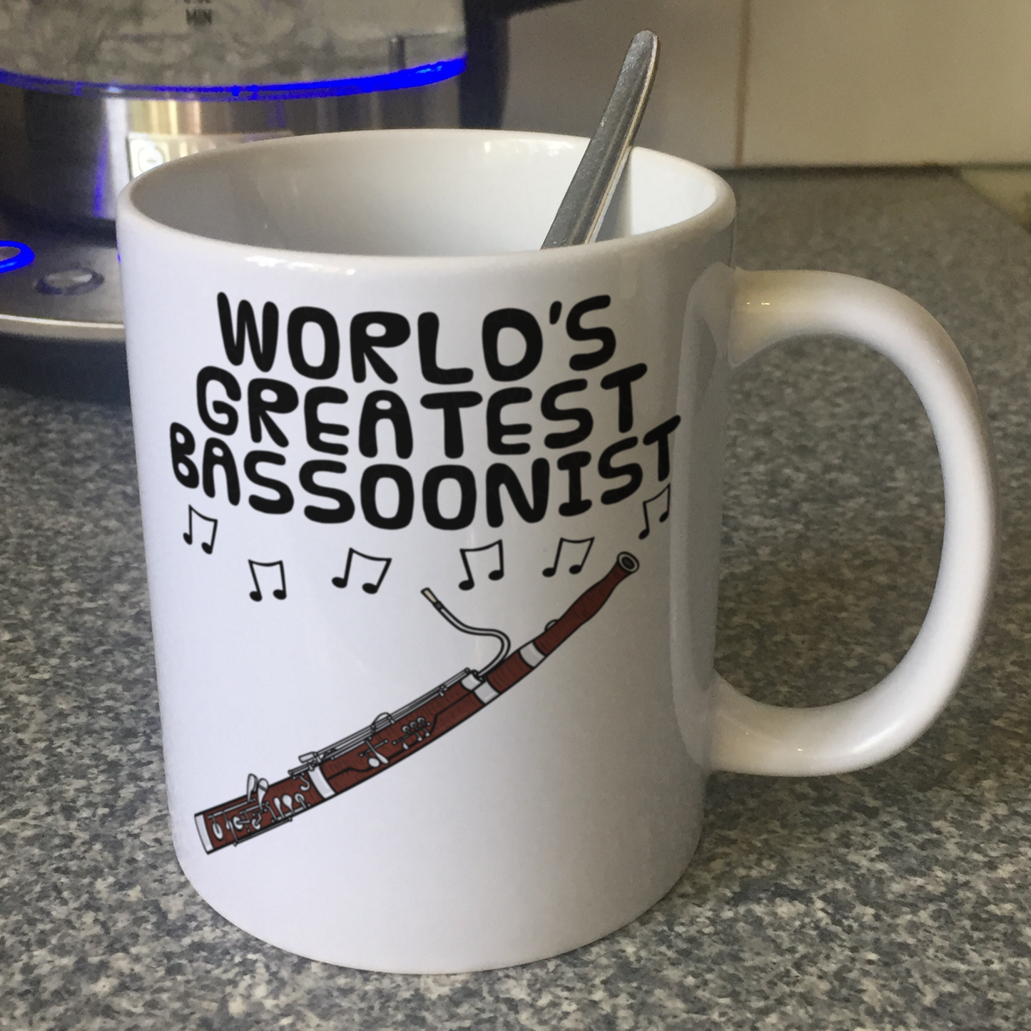 Bassoonist Mug - World's Greatest Bassoon Player - Woodwind Teacher Gift
