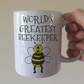 Funny Beekeeper Mug - World's Greatest Beekeeper - Gift For Apiarist - Cute Bee Mug