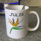 Bird Of Paradise Personalised Mug -  Plant Lover Custom Mug - Gift For Horticulturalist