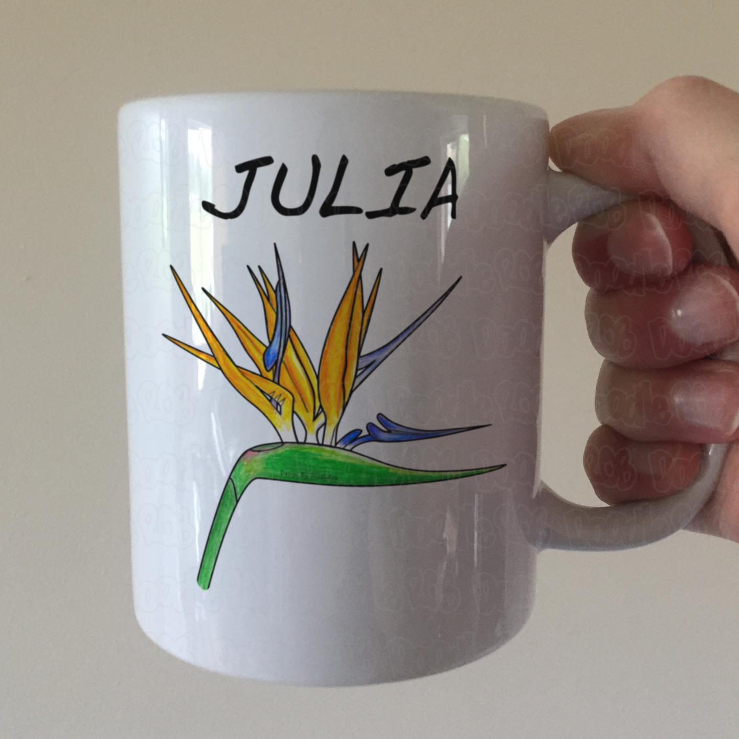 Bird Of Paradise Personalised Mug -  Plant Lover Custom Mug - Gift For Horticulturalist