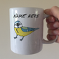 Blue Tit Bird Personalised Mug - Custom Wildlife Mug - Gift For Bird Watcher - Nature Lover Mug