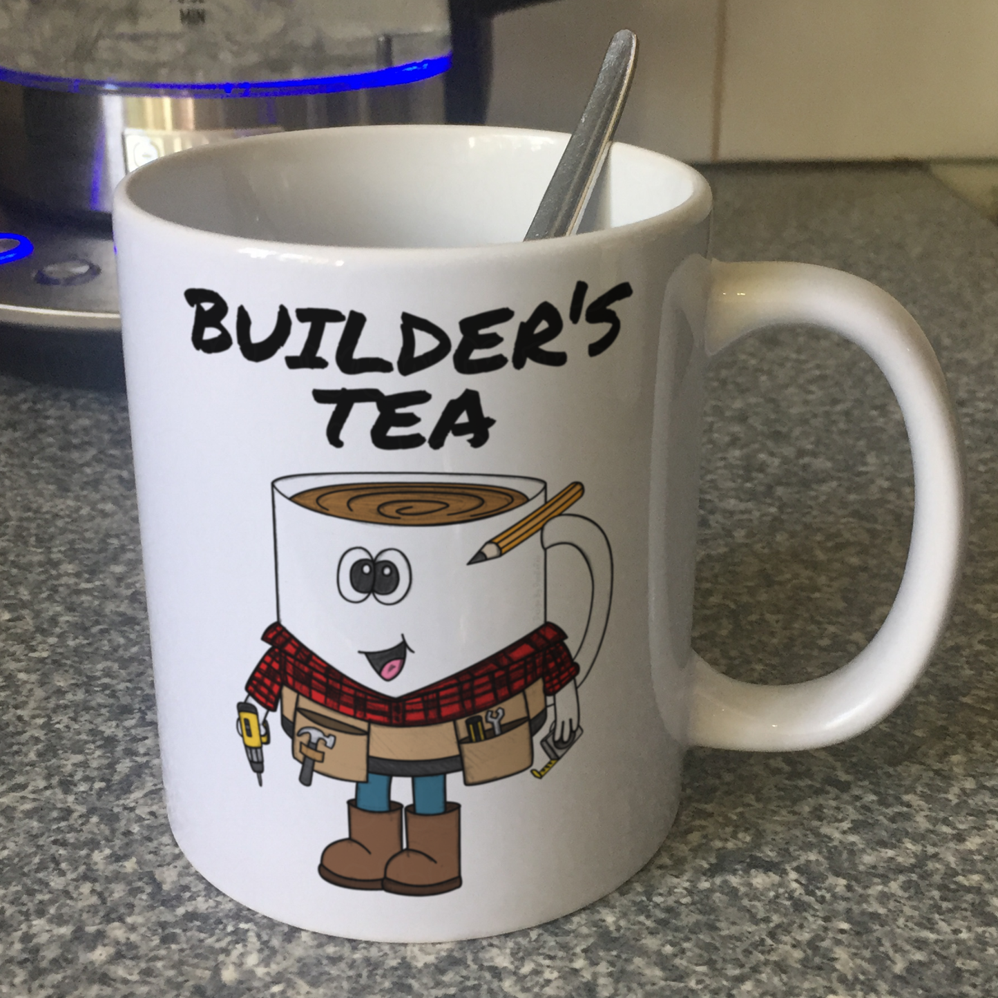 Funny Builder's Tea Mug - Gift For Construction Worker - Carpenter Handyman Gift