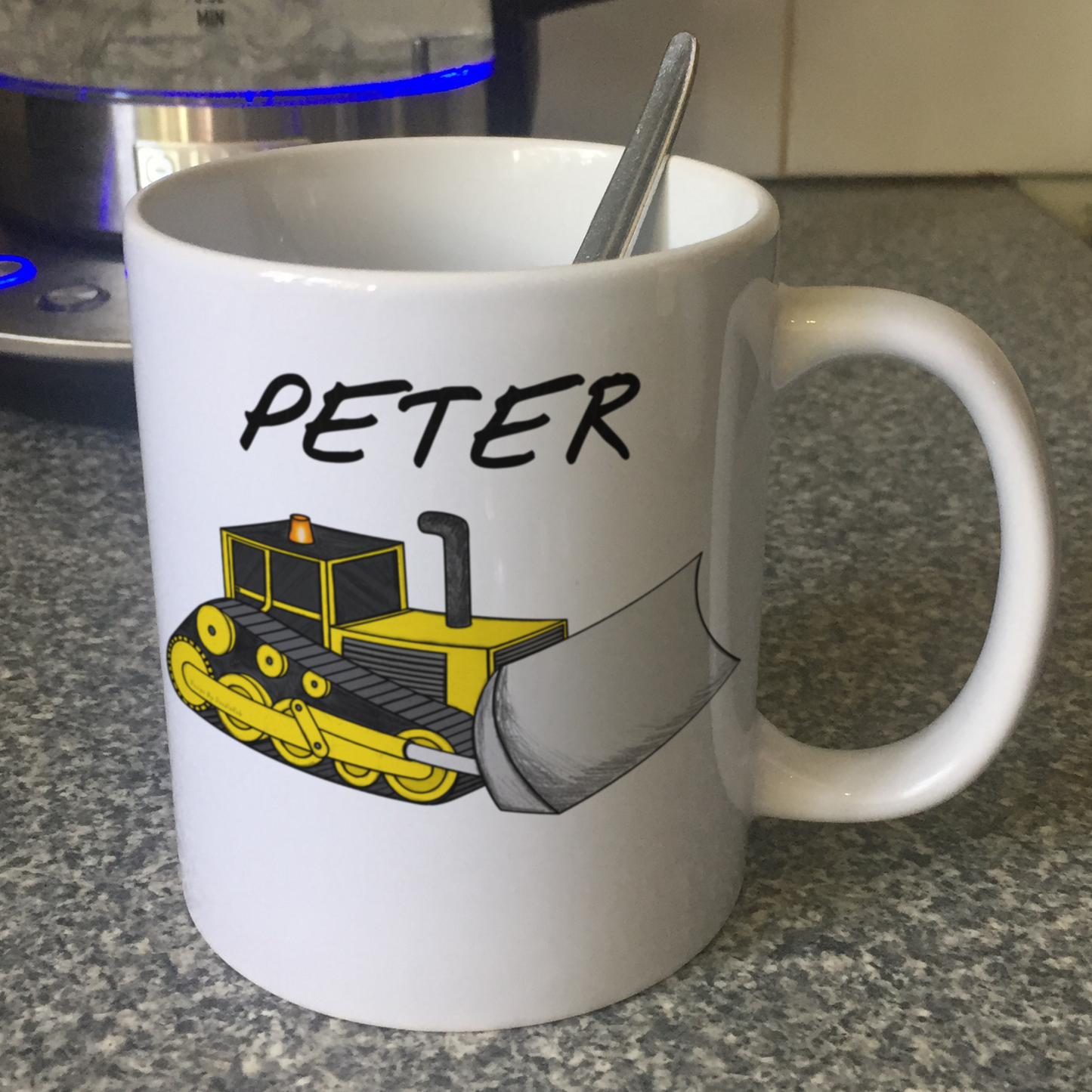 Bulldozer Personalised Mug -Custom Mug For Bulldozer Driver - Gift For Construction Worker