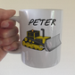 Bulldozer Personalised Mug -Custom Mug For Bulldozer Driver - Gift For Construction Worker