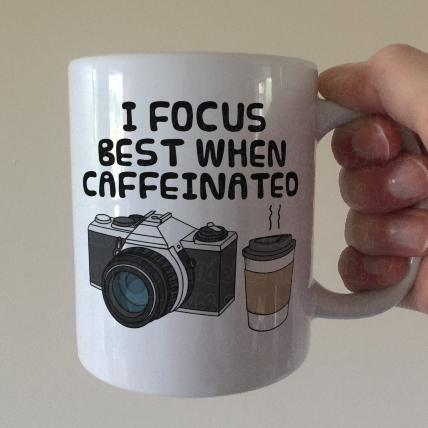 Camera Photographer Coffee Mug -  I Focus Best When Caffeinated - Funny Photography Gift