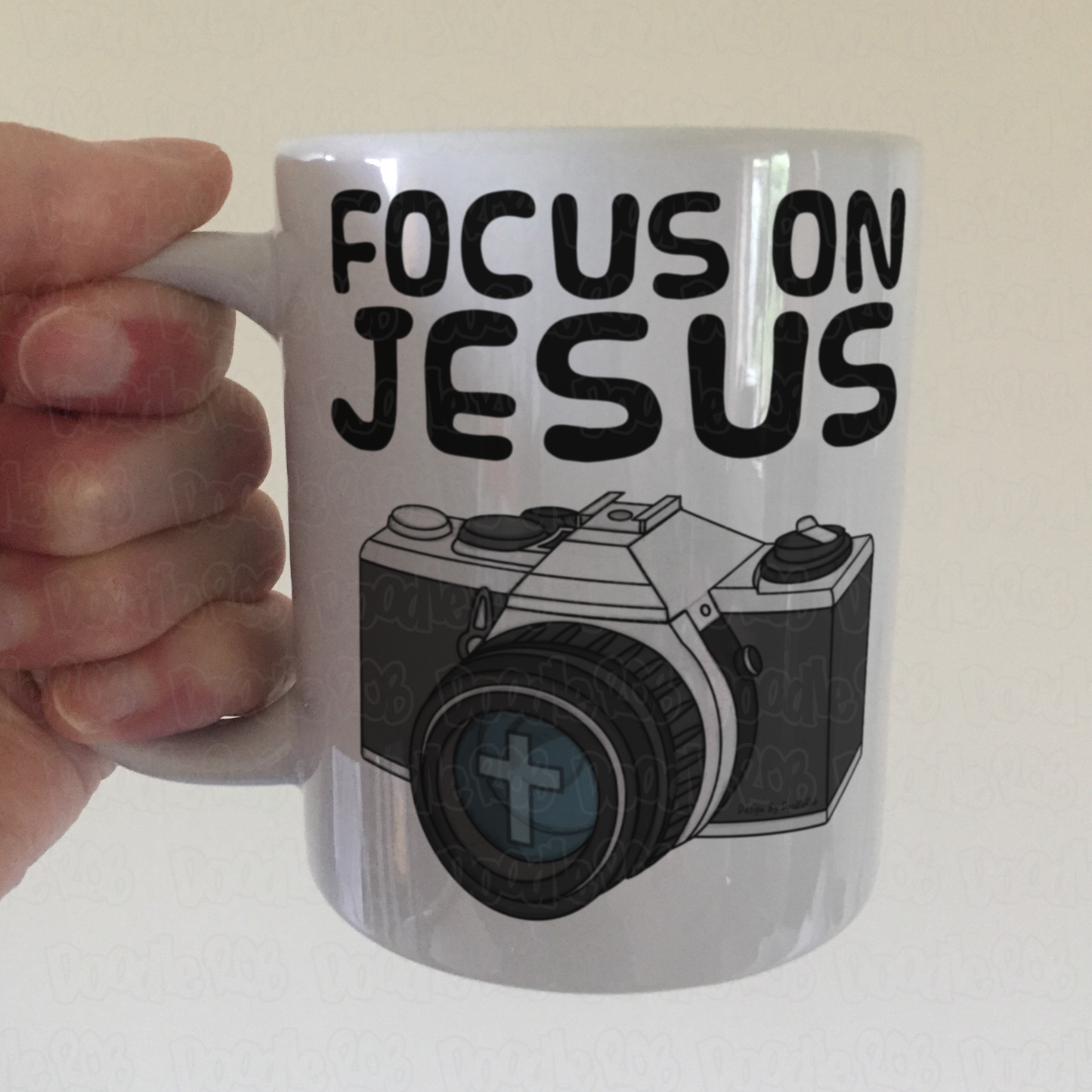Christian Photographer Mug - Focus On Jesus - Gift For Camera Enthusiast - Funny Church Gift