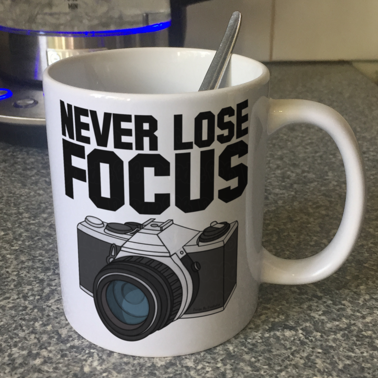 Funny Photographer Mug - Never Lose Focus - Gift For Camera Enthusiast