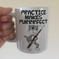 Cat Bassoon Mug - Practice Makes Purrrfect - Gift For Bassoonist - Woodwind Musician Gift