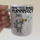 Cat Playing Cornet Mug - Practice Makes Purrrfect - Gift For Cornetist - Brass Musician Gift