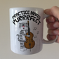 Cat Double Bass Mug - Practice Makes Purrrfect - Funny Gift For Bassist - Jazz Musician Gift