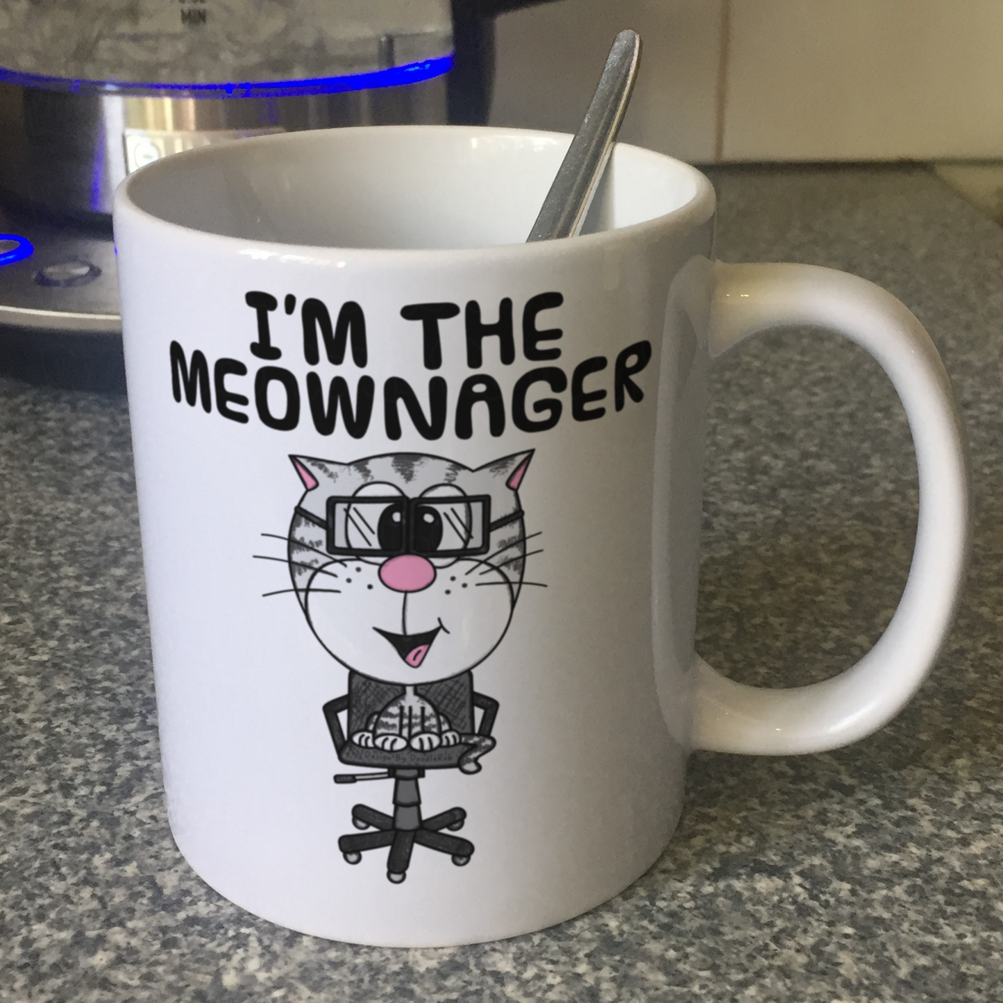 Cat Manager Mug - I'm The Meownager - Funny Office Mug - Gift For Business Owner