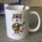 Cat Playing Mandolin Mug - Funny Mandolinist Mug - Music Gift For Cat Lover - Music Teacher Cat Mug