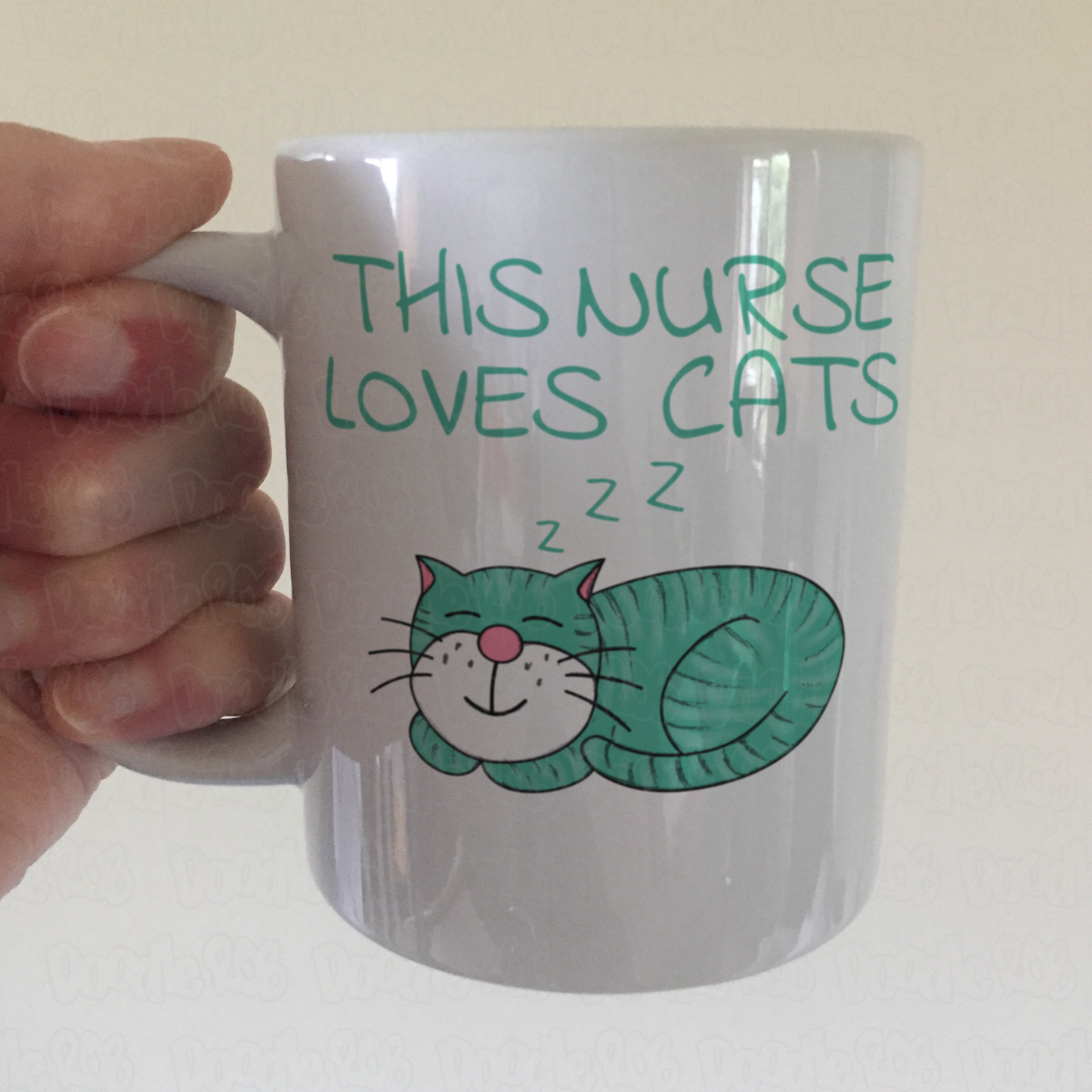 Nurse Cat Mug - This Nurse Loves Cats - Gift For Nurse