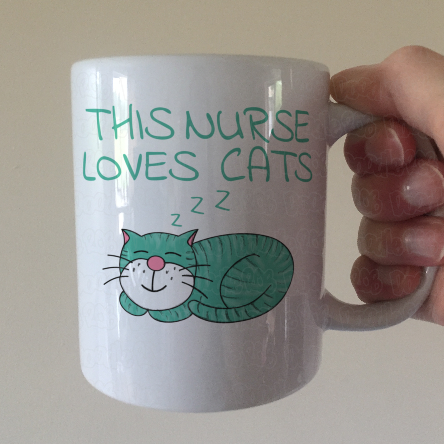 Nurse Cat Mug - This Nurse Loves Cats - Gift For Nurse