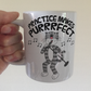 Cat Singer Mug - Practice Makes Purrrfect - Funny Gift For Vocalist - Singing Teacher Gift