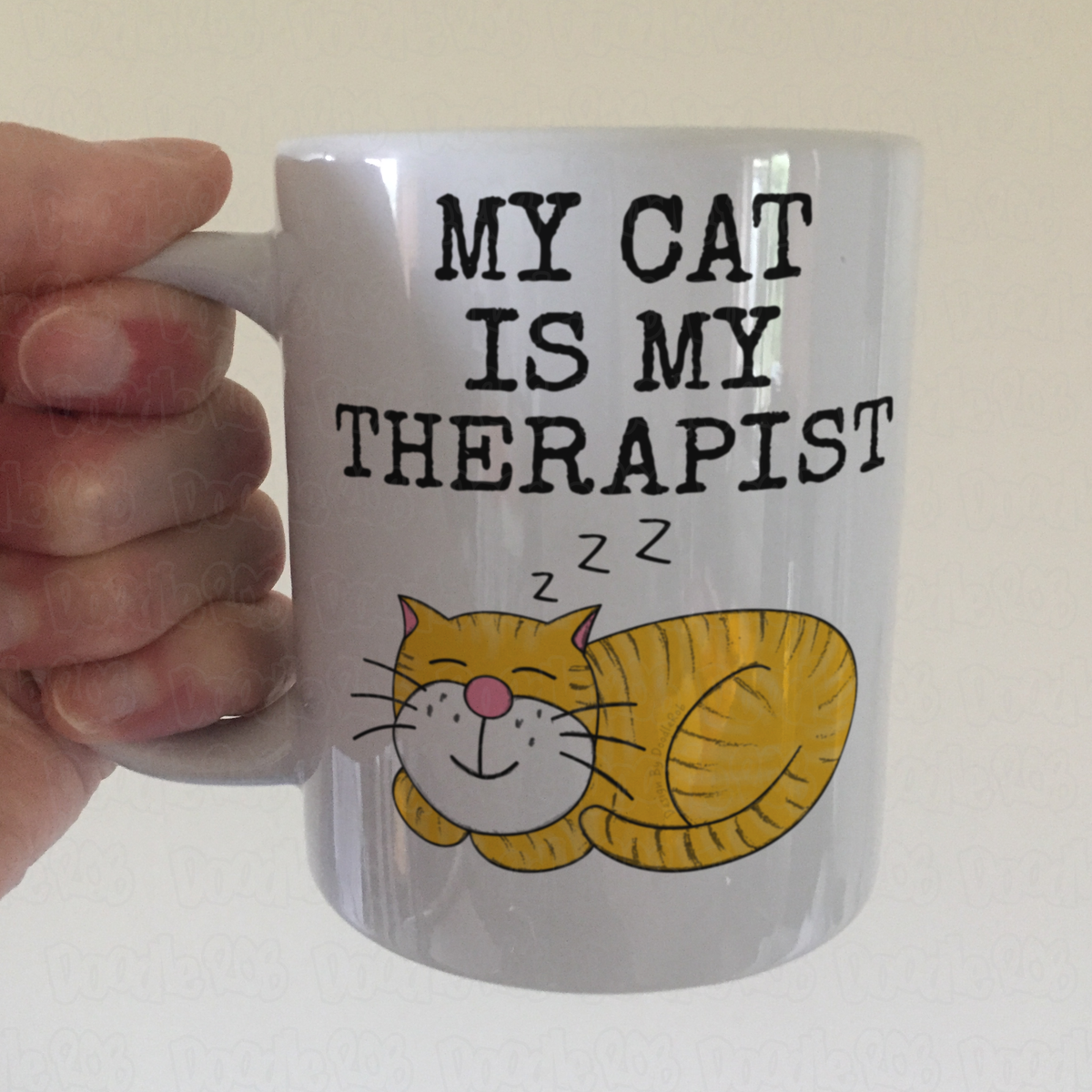 Funny Cat Mug - My Cat Is My Therapist - Gift For Therapist - Sarcastic Mug