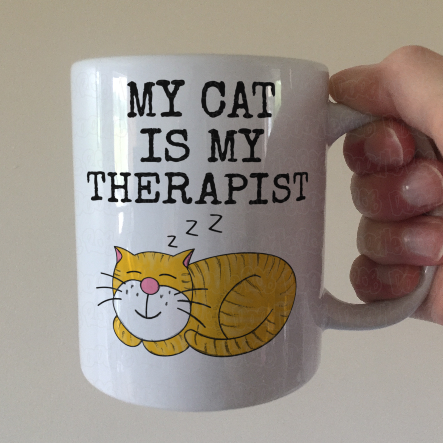 Funny Cat Mug - My Cat Is My Therapist - Gift For Therapist - Sarcastic Mug