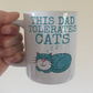 Cat Father's Day Mug - This Dad Tolerates Cats - Funny Gift For Dad