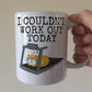 Funny Fitness Mug - Cat On A Treadmill - I Couldn't Work Out Today - Gift For Gym Goer - Personal Trainer Gift