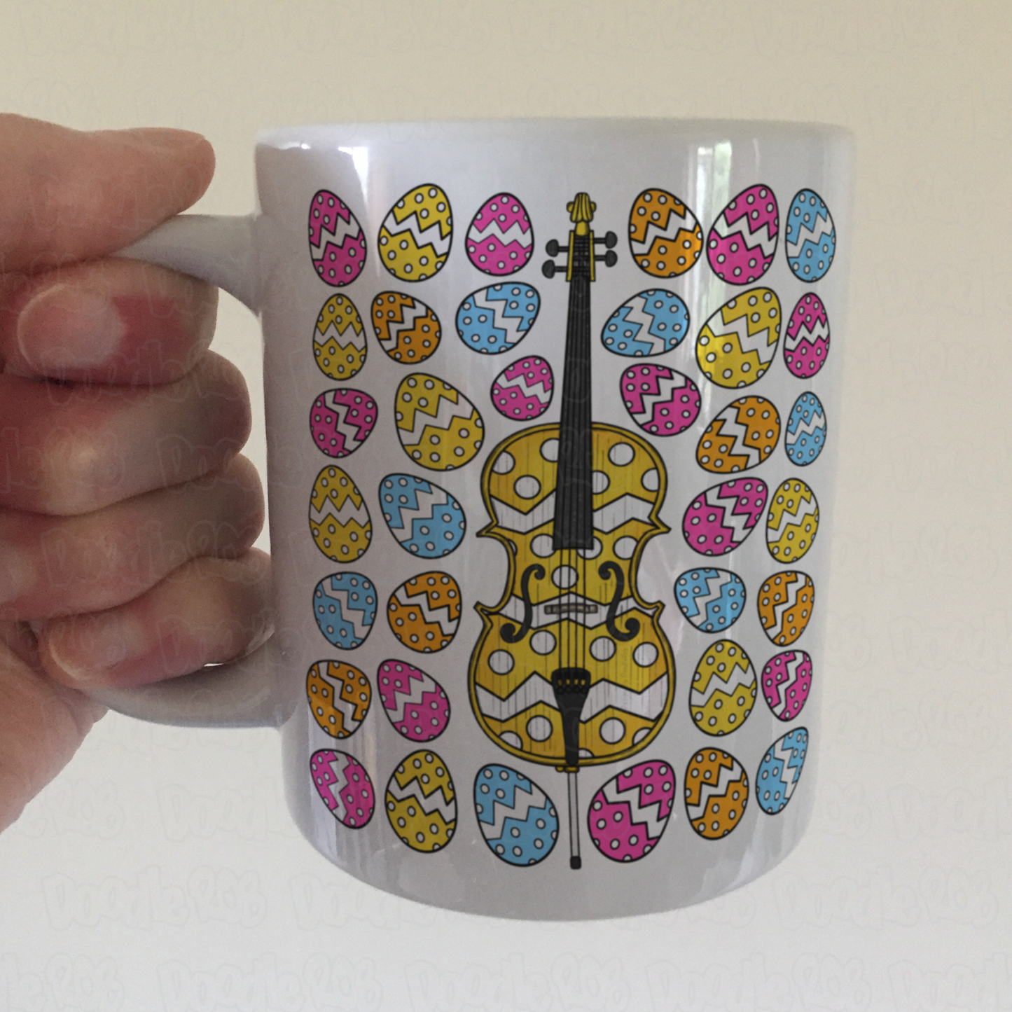 Easter Cello Mug - Cellist Mug - Easter Musician Gift