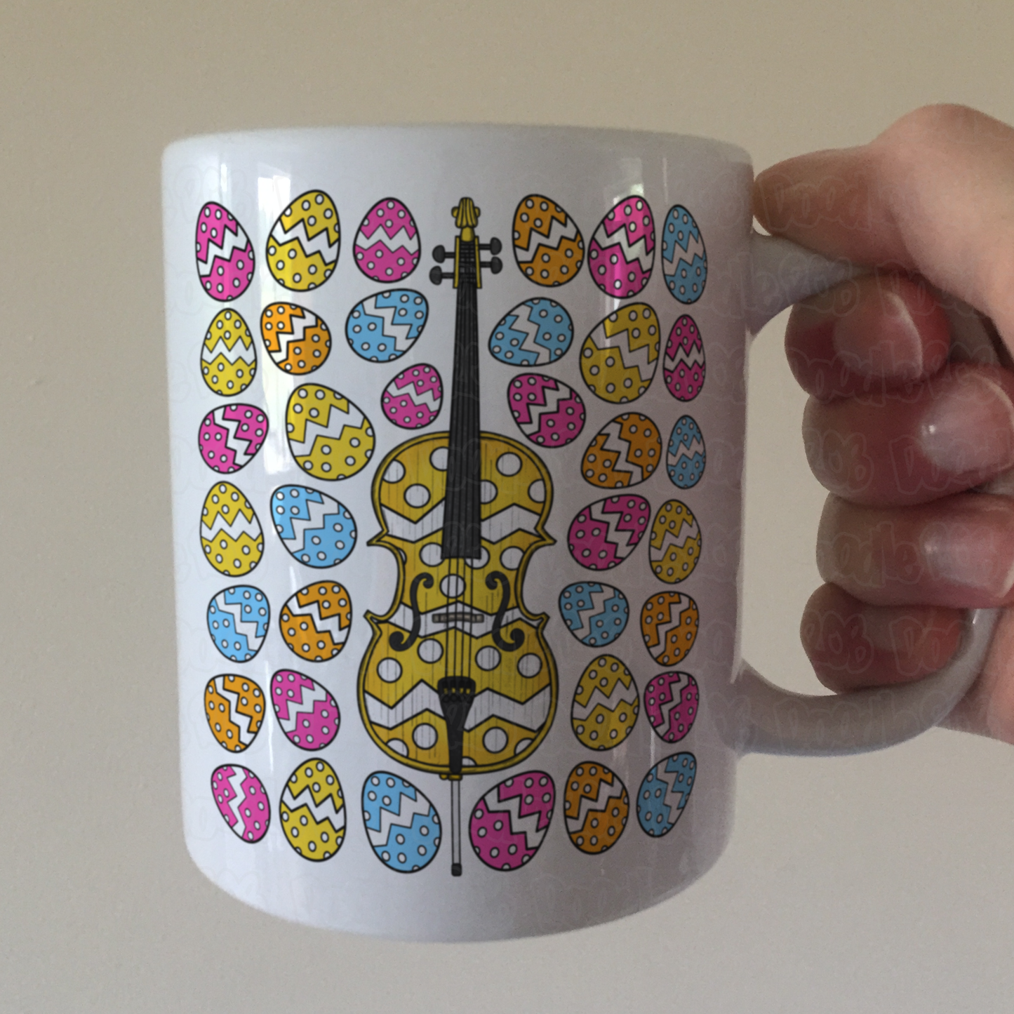 Easter Cello Mug - Cellist Mug - Easter Musician Gift