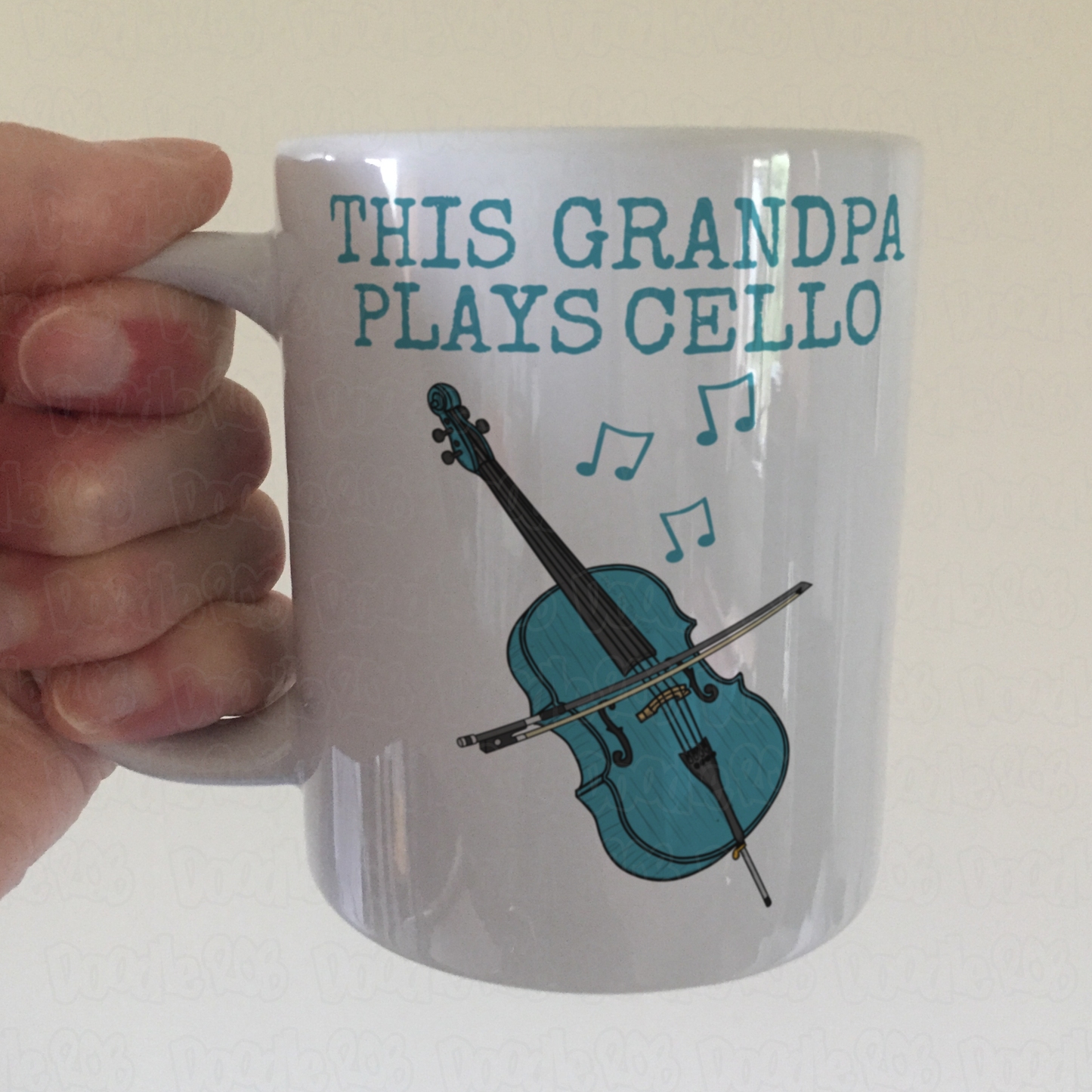 Cello Father's Day Mug - This Grandpa Plays Cello - Cellist Musician Gift