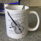 Cello Music Notation Mug - Cellist Mug - String Musician Gift
