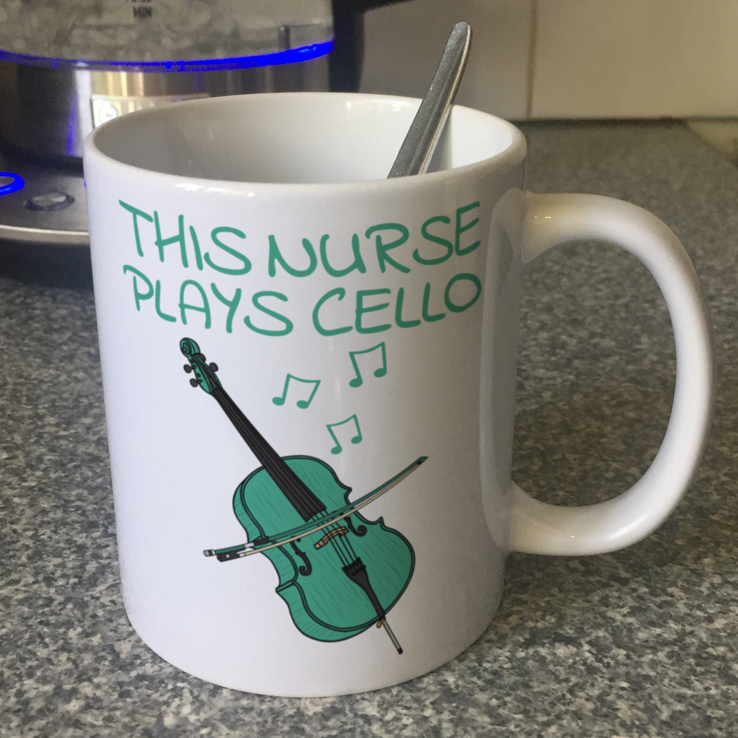 Nurse Cello Mug - This Nurse Plays Cello - Cellist Gift For Nurse