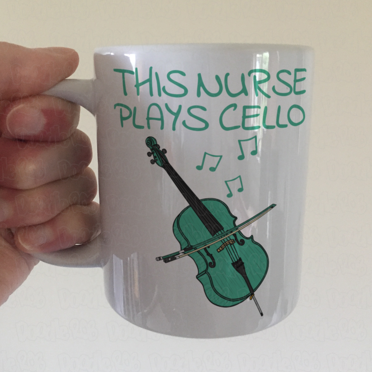 Nurse Cello Mug - This Nurse Plays Cello - Cellist Gift For Nurse