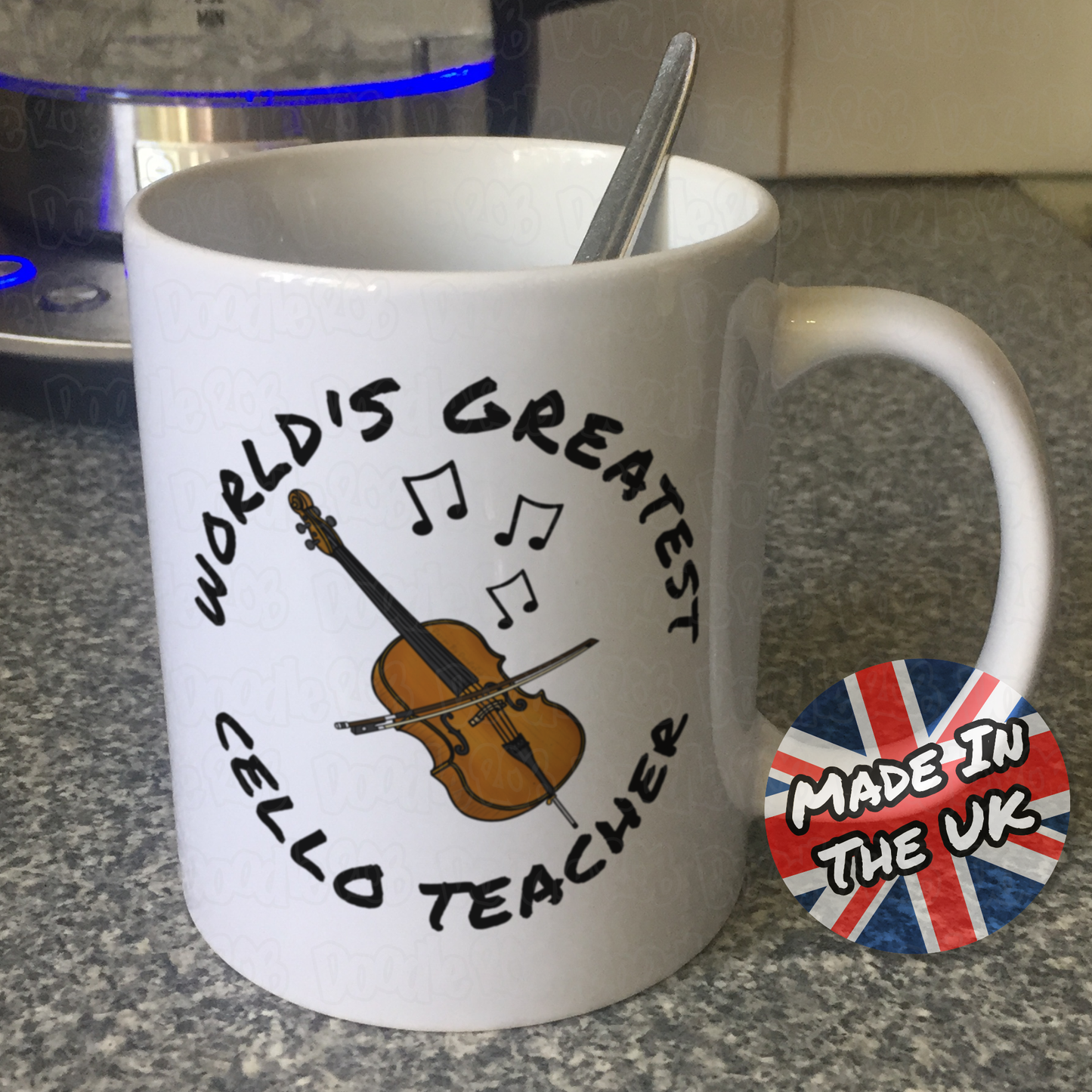 Cello Teacher Mug - World's Greatest Cello Teacher - String Teacher Gift
