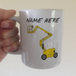 Cherry Picker Personalised Mug - Custom Mug For Boom Lift Operator  Gift For Construction Worker