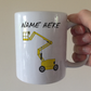 Cherry Picker Personalised Mug - Custom Mug For Boom Lift Operator  Gift For Construction Worker