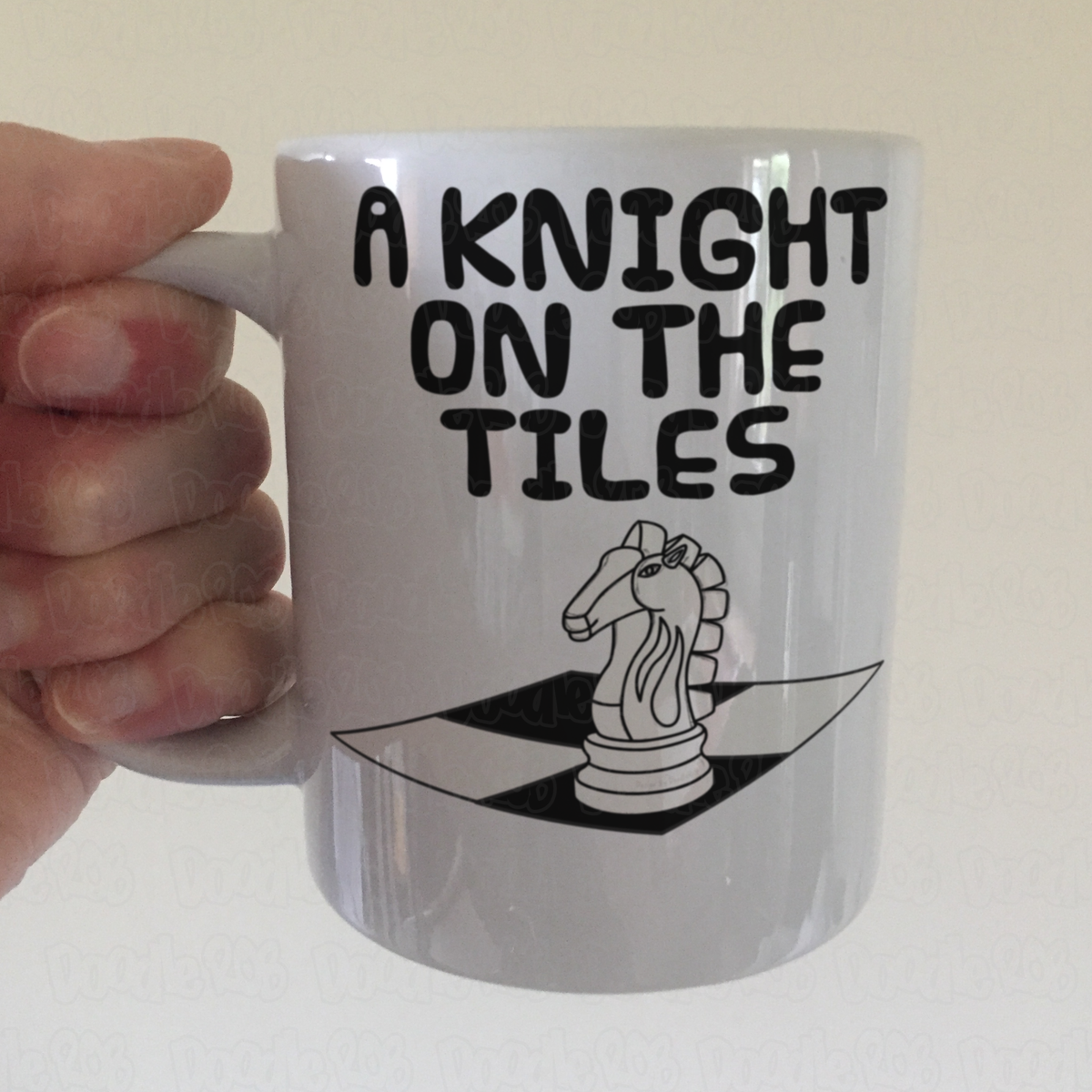 Funny Chess Mug - A Knight On The Tiles - Chess Knight Mug - Chess Player Gift